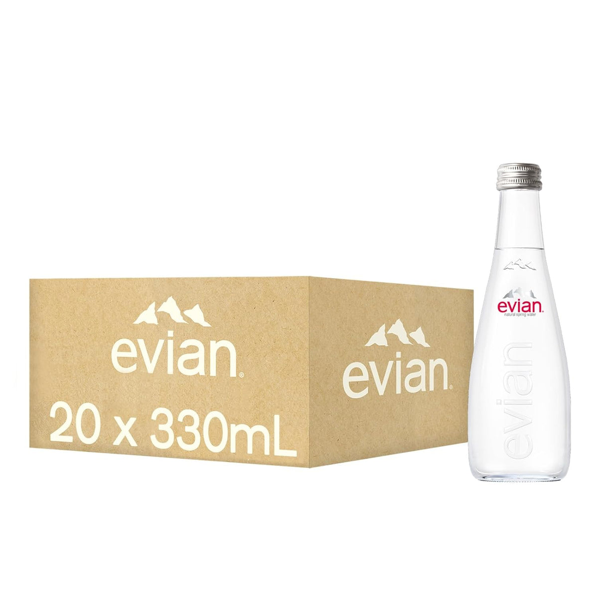 evian® 330ml Natural Spring Water