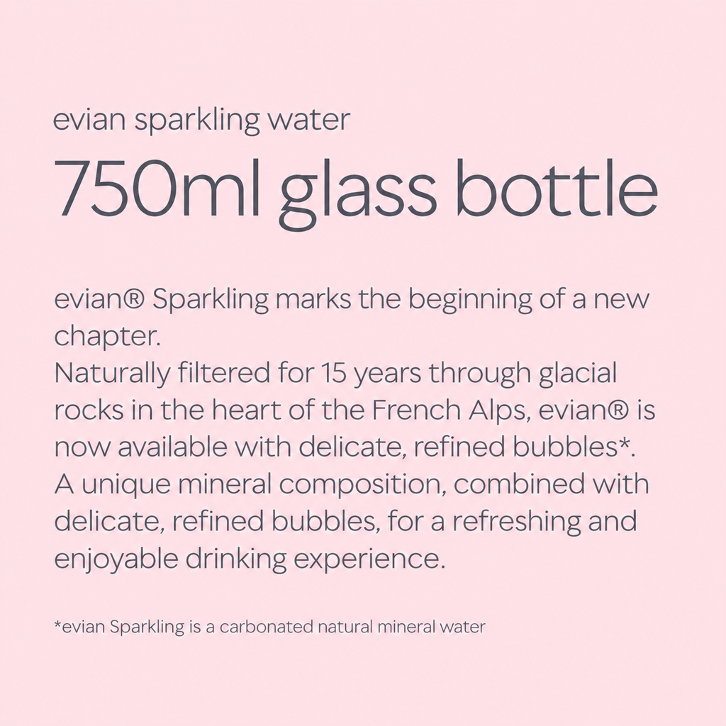 evian® 330ml Sparkling Water