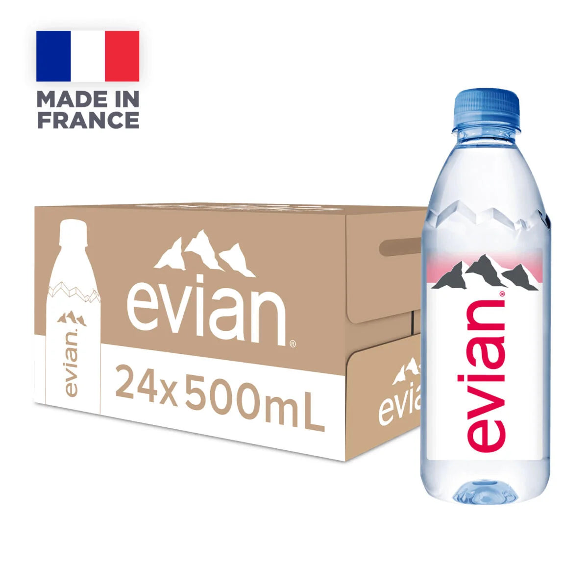 evian® 500ml Natural Mineral Water