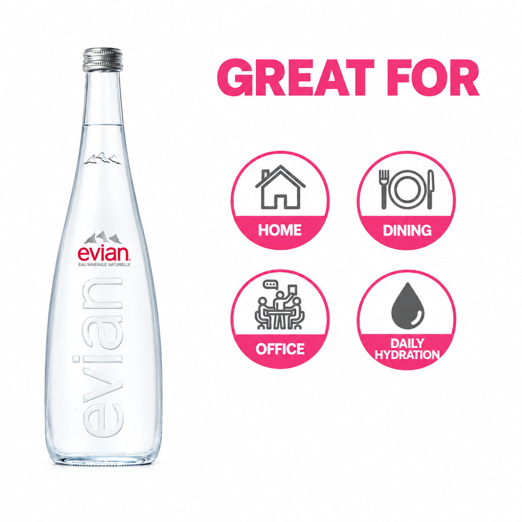 Glass Evian buy now

